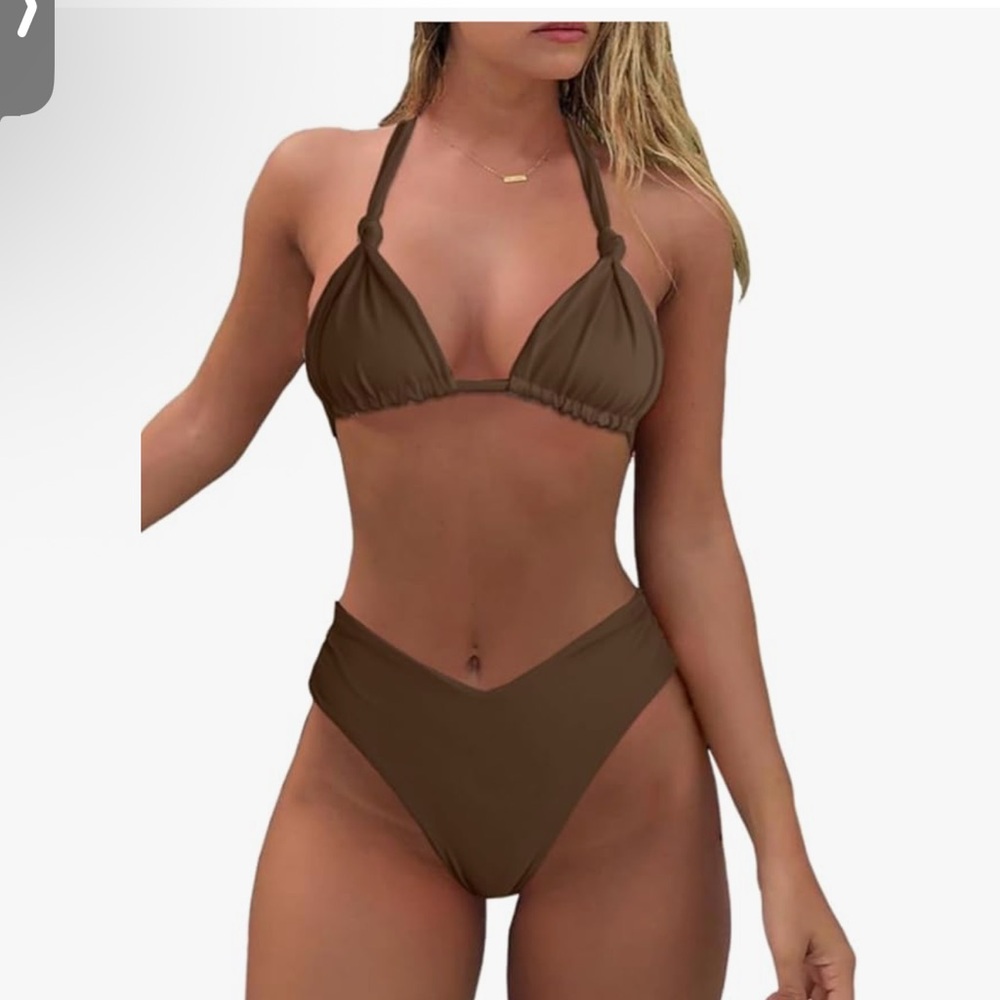New Halter Triangle bikini set sz XL